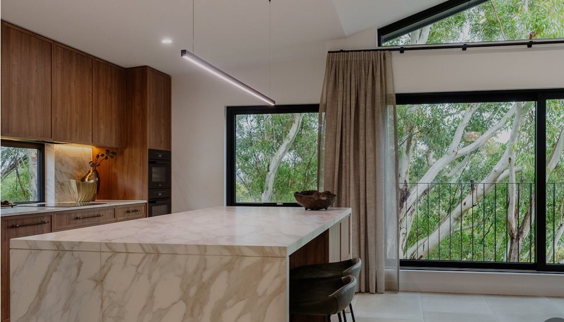 Treetops Sutherland Luxury Renovation Kitchen and Eucalyptus Views